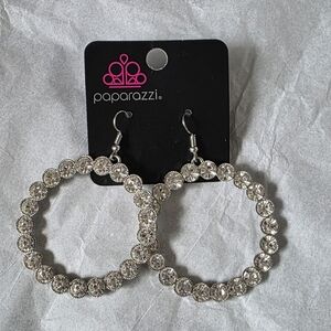 Paparazzi Radiant Silver Hoop Earrings